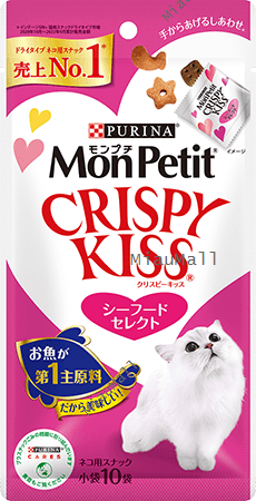 MONPETIT 크리스피 키스 씨푸드 셀렉트 캣 트리트 6gx 24개