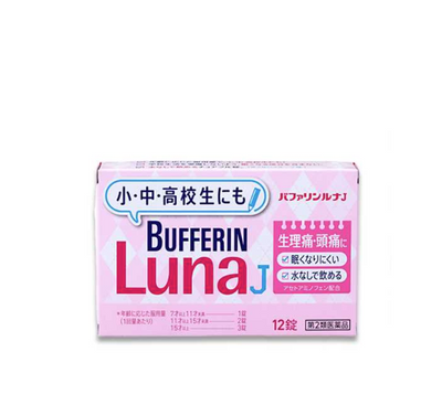 LION Bufferin Luna Junior 아세토아미노펜 월경통 및 두통 12개