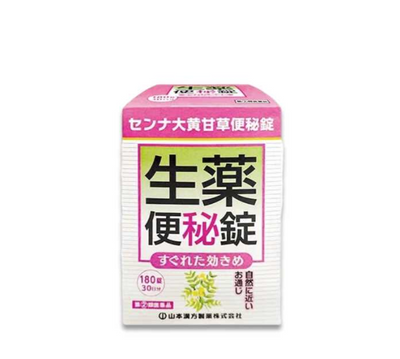 YAMAMOTO KANPO 센나, 대황 및 감초 한방 완하제