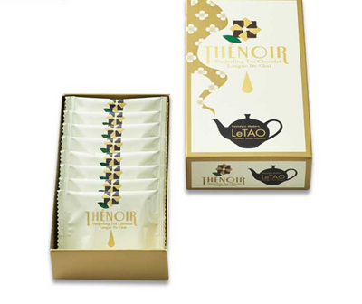 LeTAO THÉ NOIR Darjeeling Chocolate Langue de Chat Cookies