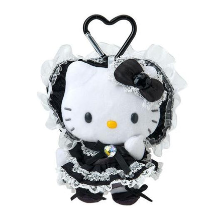 Hello Kitty Lovely Frill Mascot Keychain Lolita (Pink & Black)