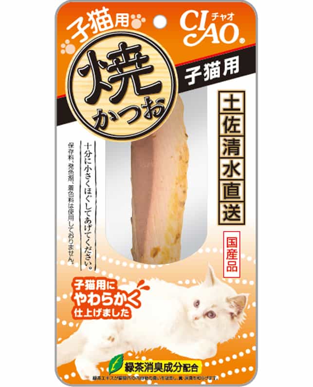 CIAO Inabao 고양이 간식 구운 통 보니토 스틱