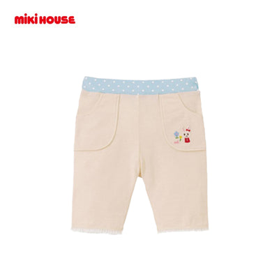 MIKI HOUSE Bunny Embroidered Children's Shorts