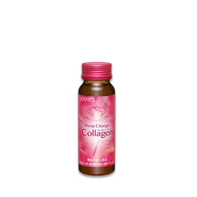 Bottle of FANCL Deep Charge Collagen on a white background