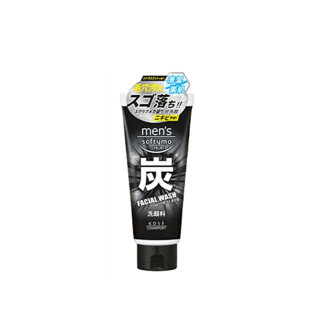 Kosé Men's Softymo Charcoal Facial Wash