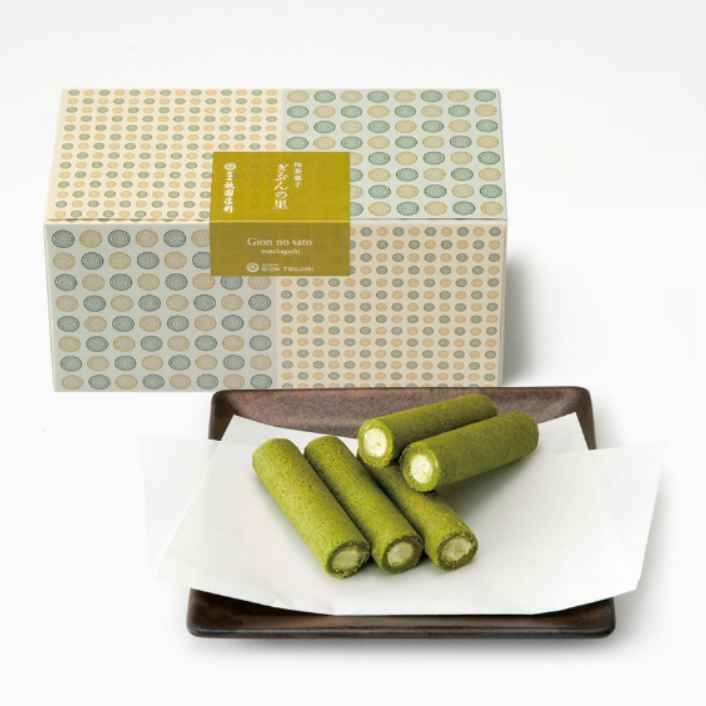 Tsujiri Matcha Wafer Roll Cookies (8 pieces)