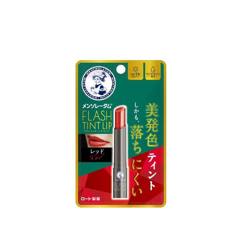 Rohto Mentholatum Flash Tint Lip Balm (Red)