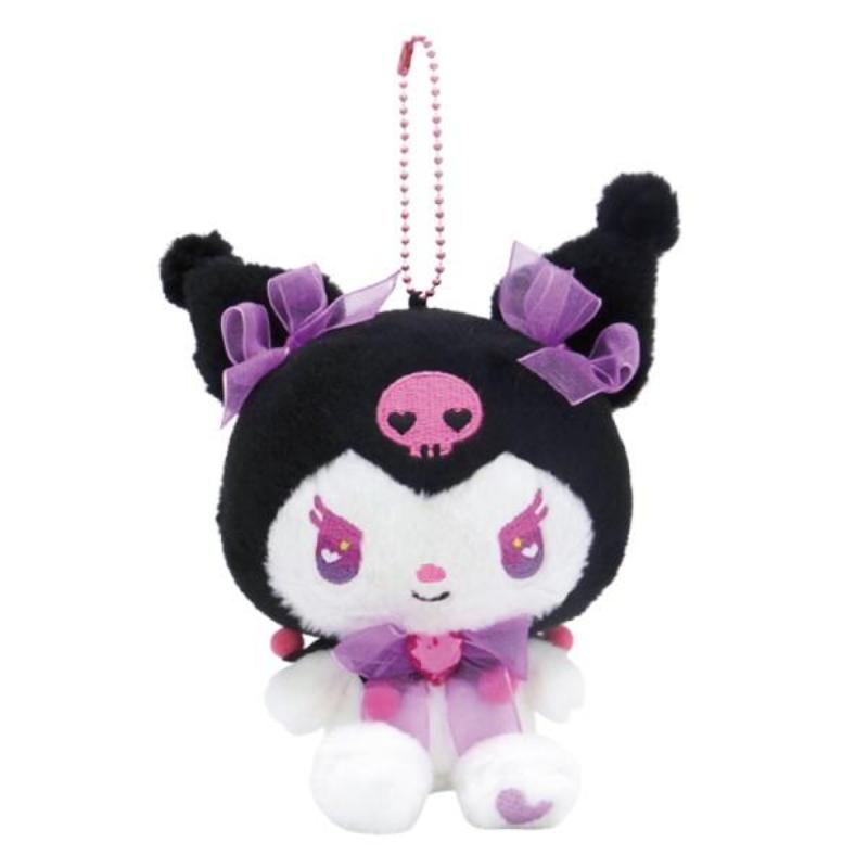 Sanrio Kuromi Twinprism Black Plush Keychain