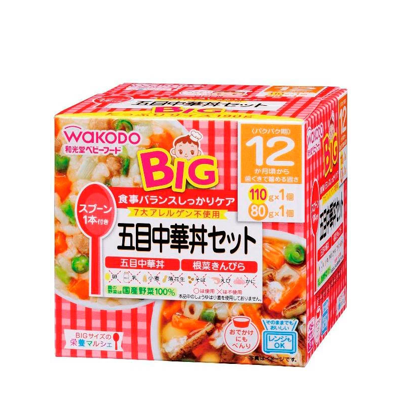 WAKODO 日式什锦饭套餐(中式什锦饭110克+炒根菜80克)