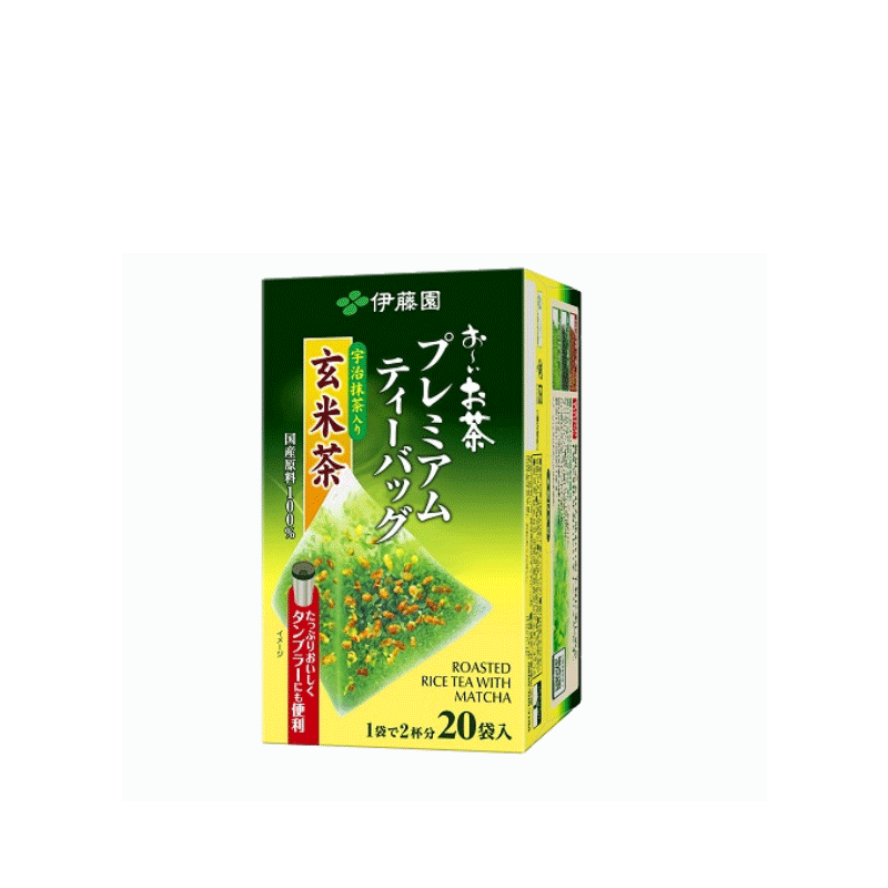 Itoen Oi Ocha Matcha Infused Genmaicha Premium Teabags