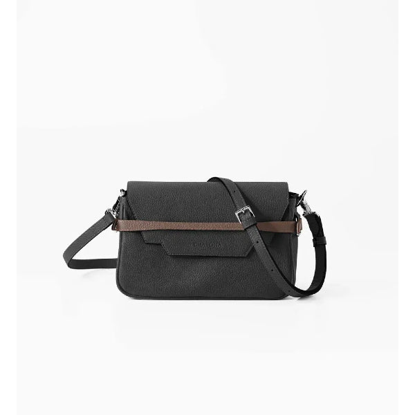 CHATONA In and Out - Mini Leather Bag (Black)