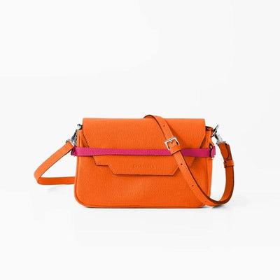 CHATONA In and Out - Mini Leather Bag (Fresh Orange)