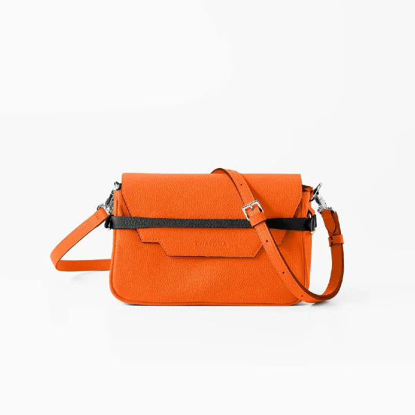 CHATONA In and Out - Mini Leather Bag (Fresh Orange)