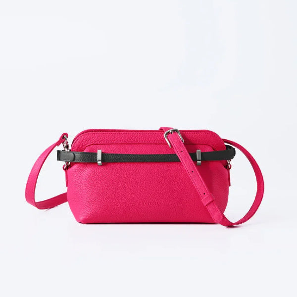 CHATONA Mini Leather Bag (Cherry Pink)