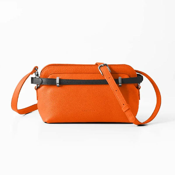 CHATONA Mini Leather Bag (Fresh Orange)