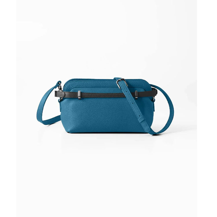 CHATONA Mini Leather Bag (Dragee Blue)