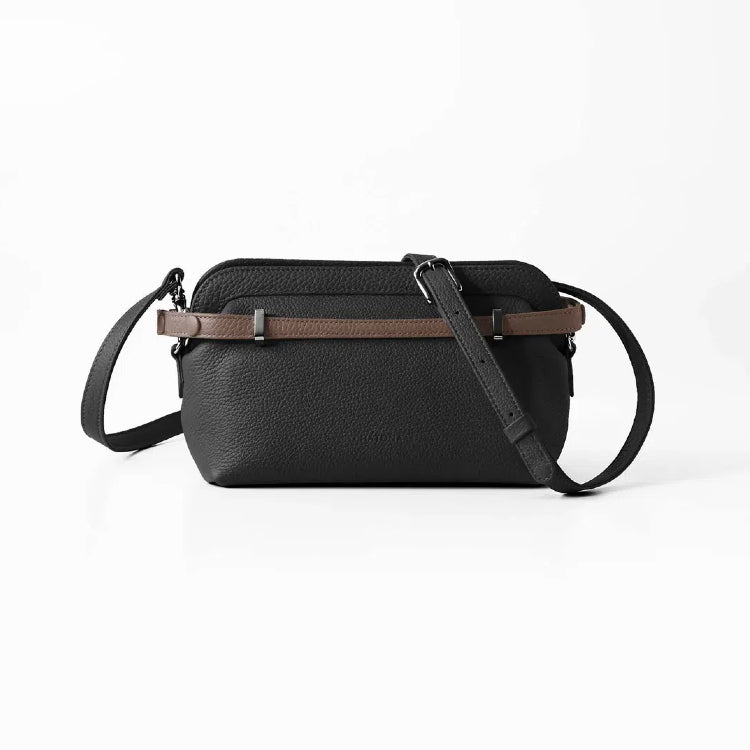 CHATONA Mini Leather Bag (Black)