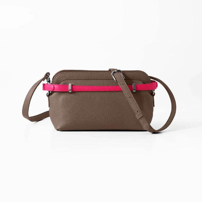 CHATONA Mini Leather Bag (Etoupe Brown)