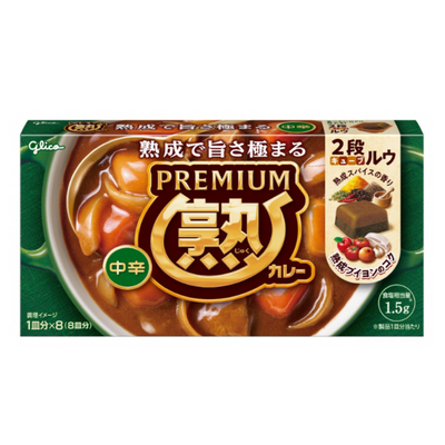 Glico Premium Matured Curry Roux (Medium Hot)