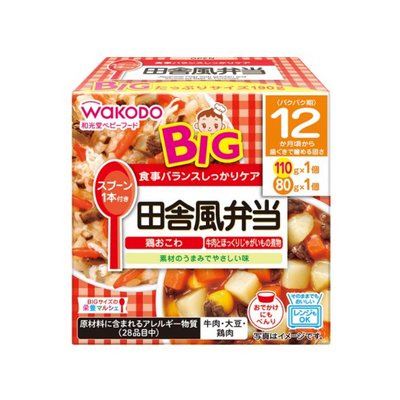 WAKODO Country-Style Bento Baby Food (Chicken Rice, Beef and Potatoes)