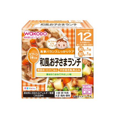 WAKODO Baby Food (Maitake Mushroom Rice + Sukiyaki)