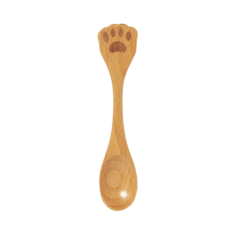 Maruki Cat and Paw Wooden Spoon (One Random Design)