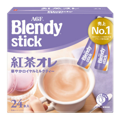 Ajinomoto AGF Blendy Instant Tea au Lait (24 Sticks, Assorted Flavors Available)