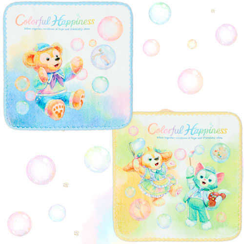 Disney Duffy & Friends 20th Anniversary Colorful Happiness Mini Towel Set
