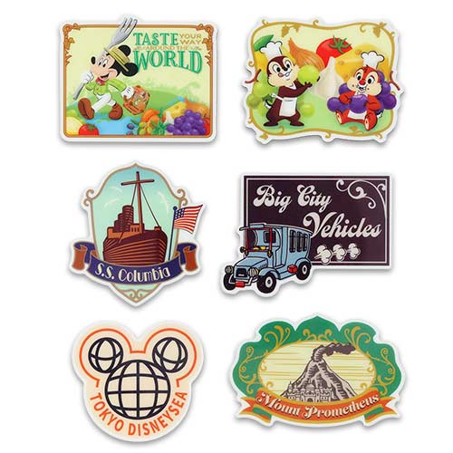 Disney Tokyo DisneySea Food & Wine Festival Refrigerator Magnet Set