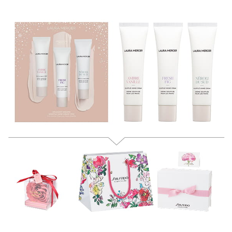 Shiseido Laura Mercier Decadent Dreams Soufflé Hand Cream Trio
