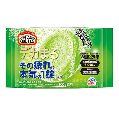 EARTH Onpo Dekamaru Warming Bath Tablet (1 Tablet)