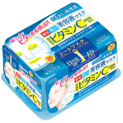 Kose Clear Turn Brightening Vitamin C Sheet Masks (30)