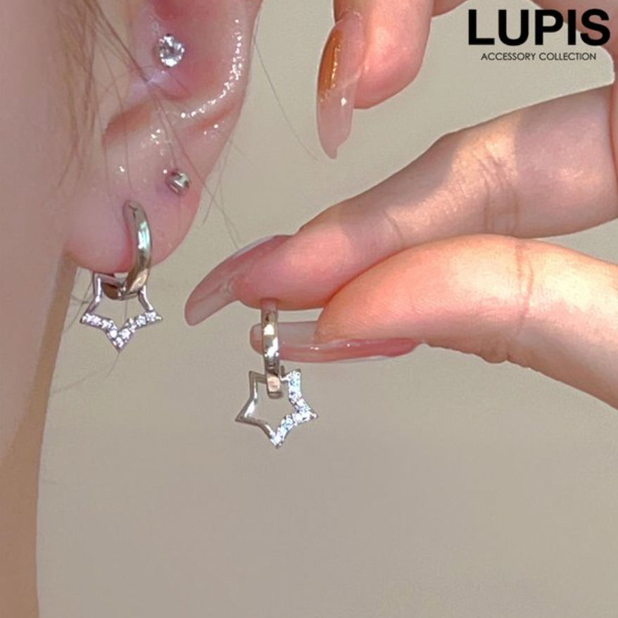 LUPIS Star Hoop Earrings