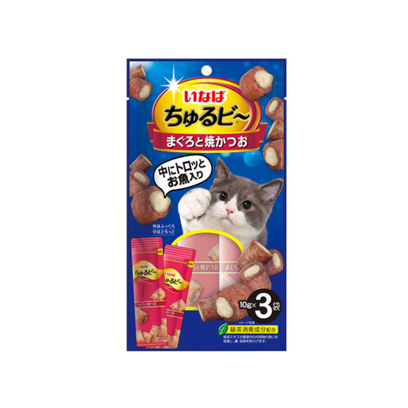 Inaba Churubi Tuna and Chicken/Bonito Cat Treats
