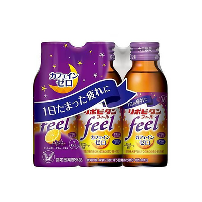 Taisho Lipovitan Feel Zero Caffeine Multivitamin Drink (3 x 100 ml)