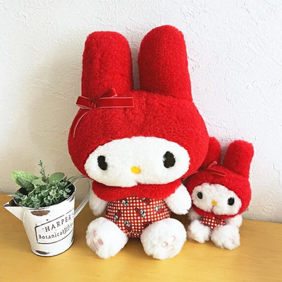 Sanrio My Melody Red Gingham Miniature Plush Keychain