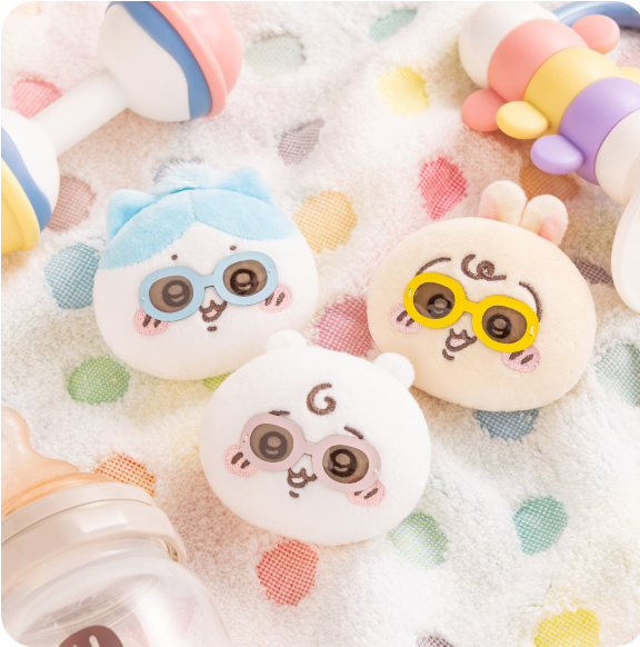 Chiikawa Market Chiikawa Baby Sunglasses Plush Toy Set of 3