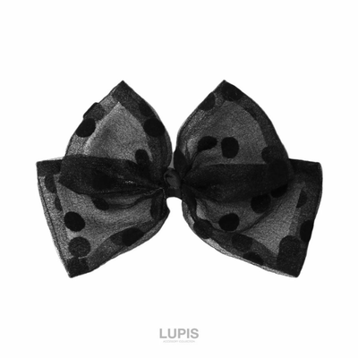 LUPIS Polka Dot Organza Ribbon Barrette