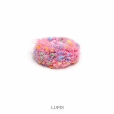 LUPISย Knit Hair Tie, Pink v2855