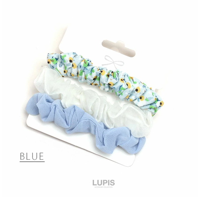 LUPIS Blue Scrunchie Set
