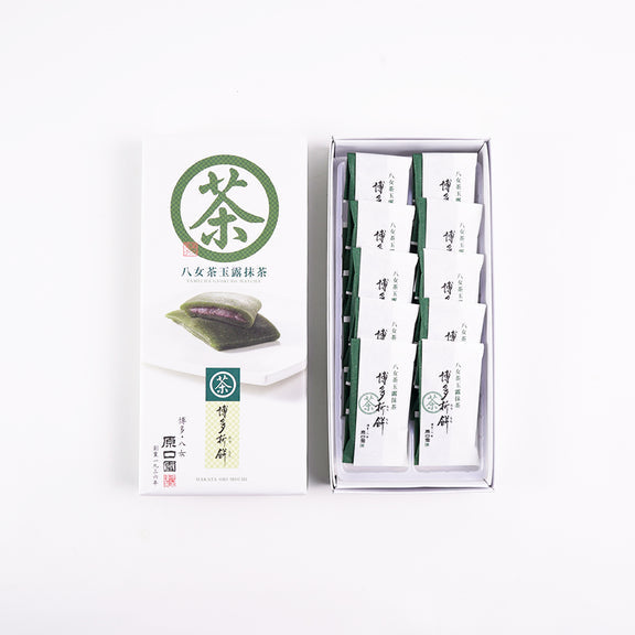 Haraguchien Yame Gyokuro Matcha Mochi with Red Bean Filling (Set of 10)