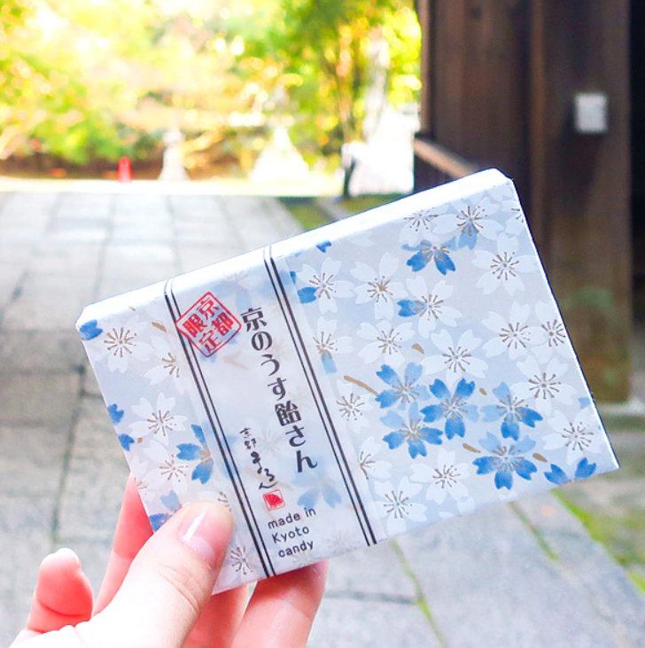 Kyoto Usu-Ame Cider, Grape, and Strawberry Candy in Oborozakura Box