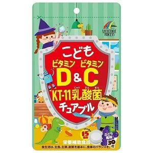 Unimat Riken Vitamin D & C KT-11 Lactic Acid Grape Chewables