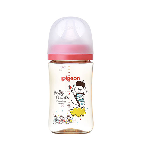 PIGEON Baby Feeding Bottle (Plastic, 240ml / 3 months+)