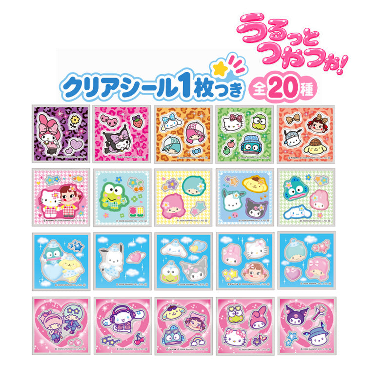 Fujiya Peko × Sanrio Characters Glossy Sticker Gummies