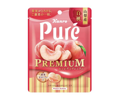 Kanro Yamanashi White Peach Pure Gummy Candy