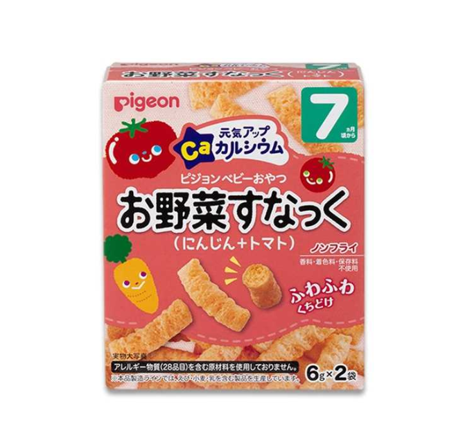 PIGEON Energy-Up Calcium and Vegetable Snack (Carrot and Tomato)