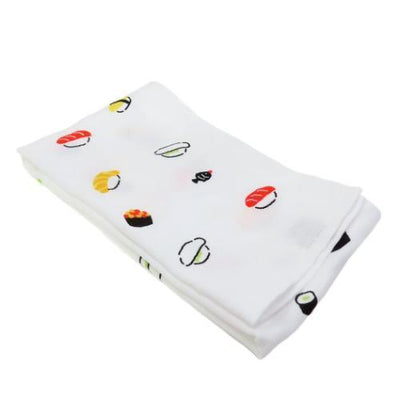 Iroha Nihon e - Sushi and Japanese Sweets Printed Sports Towel