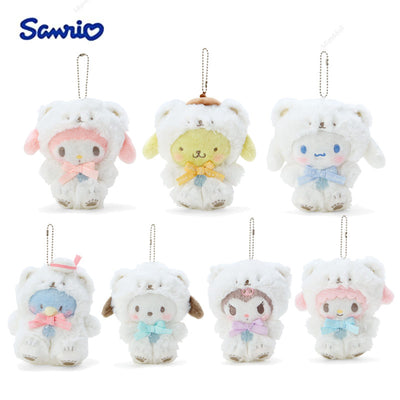 SANRIO Fuwa Fuwa 雪花图案毛绒钥匙扣