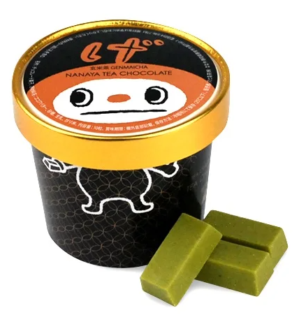 Nanaya Genmaicha Black Cup Chocolate – 7 Pieces